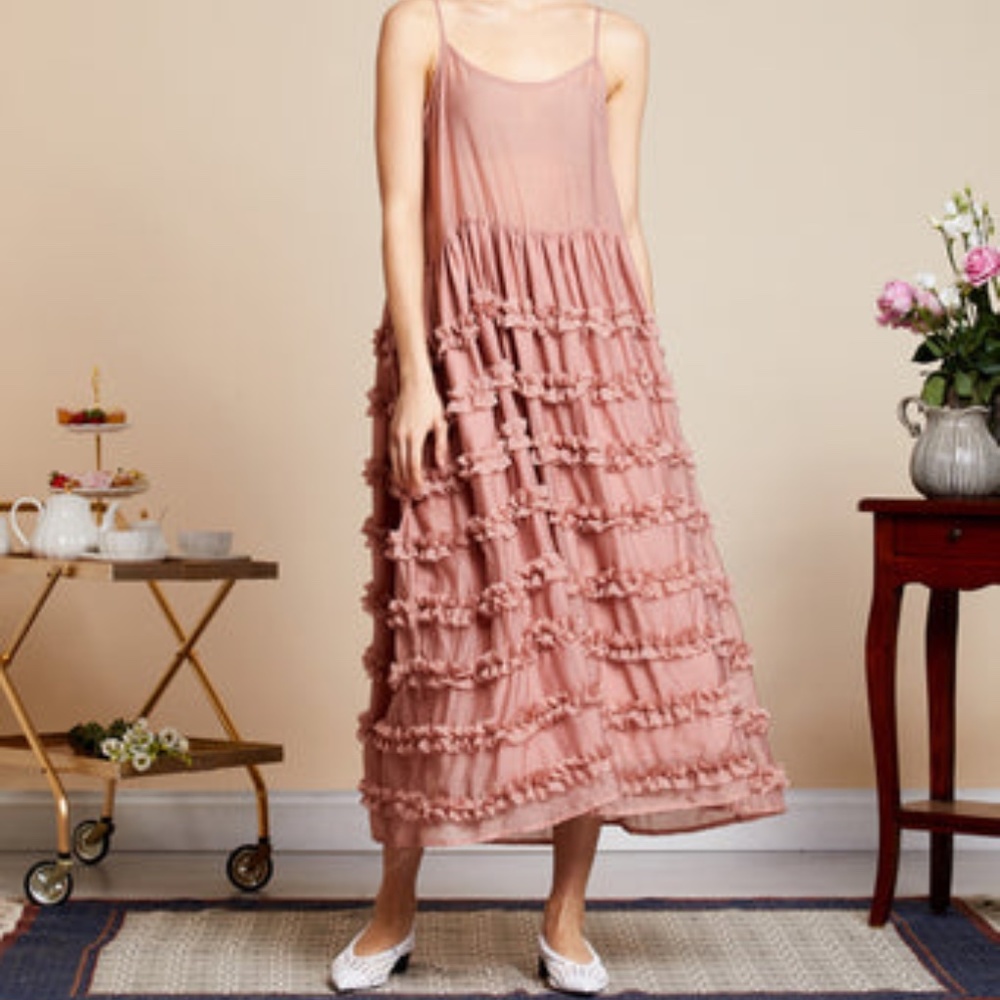 Sister Jane Ruffle Slip Dress